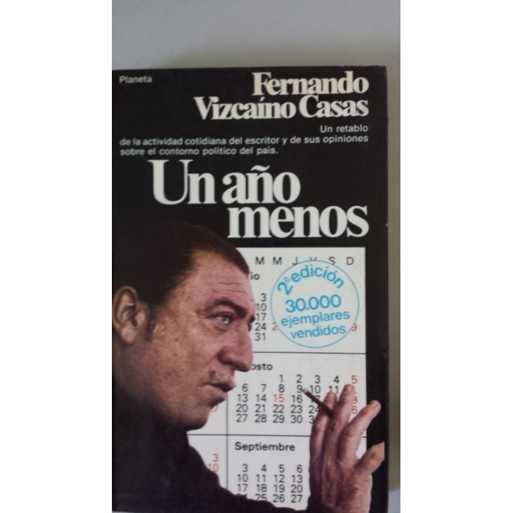 UN AÑO MENOS - VIZCAINO CASAS, Fernando.